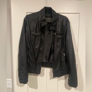 Faux leather jacket